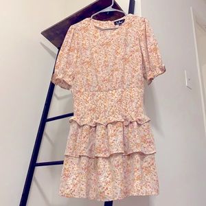 Puff sleeve floral mini dress - Lulu’s, NWT/never worn